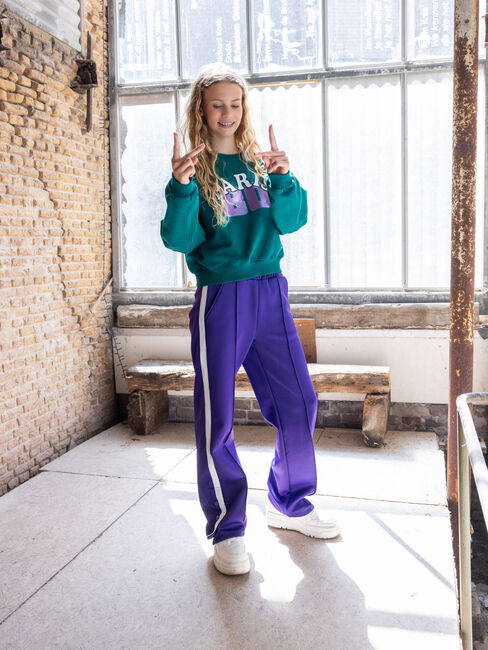 Paarse LOOXS 10sixteen Wijde broek 2531-5601 - large