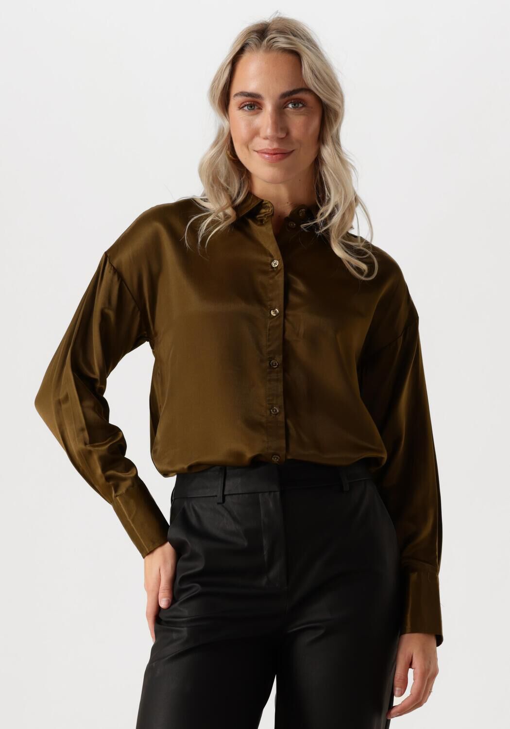 MY ESSENTIAL WARDROBE Dames Tops & T-shirts Estellemw Shirt Donkergroen