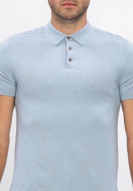 Blauwe SELECTED MEN Polo SLHBERG SS KNIT POLO NOOS - large