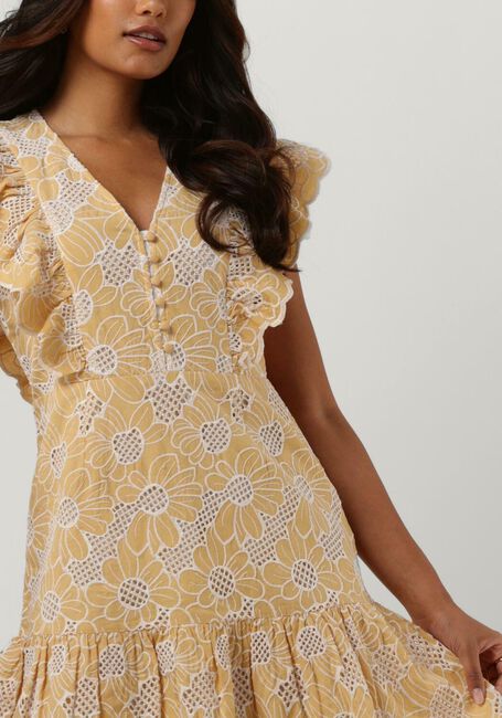 Gele Y.A.S. Mini jurk YASCURIMA SS DRESS - large