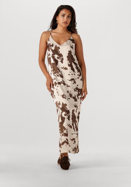 Bruine NEO NOIR Maxi jurk KAMRAN COW PRINT DRESS - large