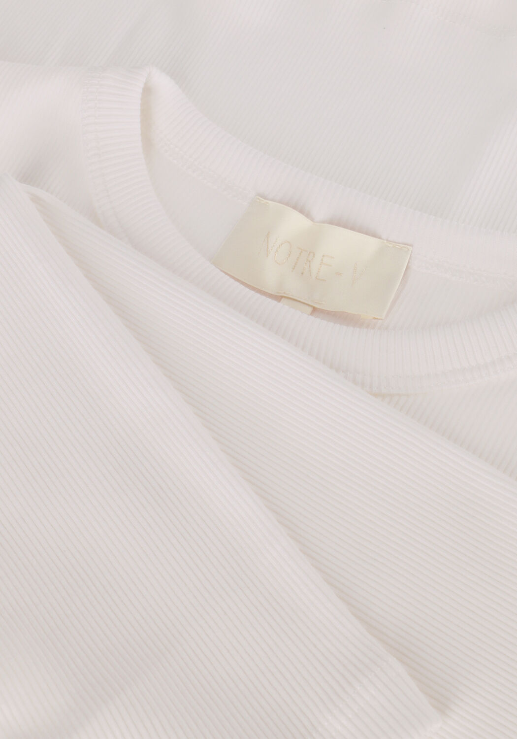 Witte NOTRE-V Tops & T-shirts NV-EELKE ROUND NECK - large