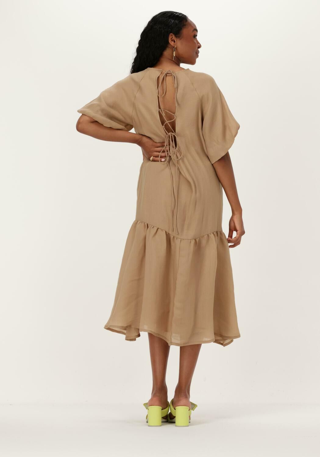 camel bruuns bazaar midi jurk zara luca dress