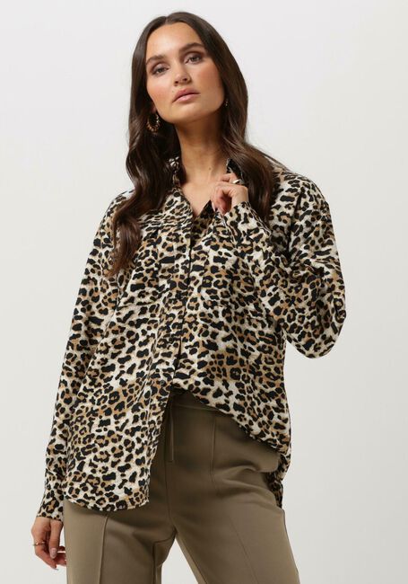 Bruine SELECTED FEMME Blouses SLFSALLI LS OVERSIZE SHIRT - large