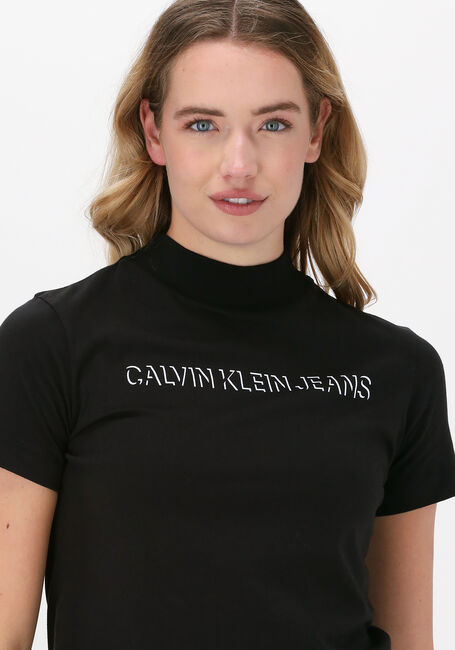 Zwarte CALVIN KLEIN T-shirt SHADOW LOGO TEE - large