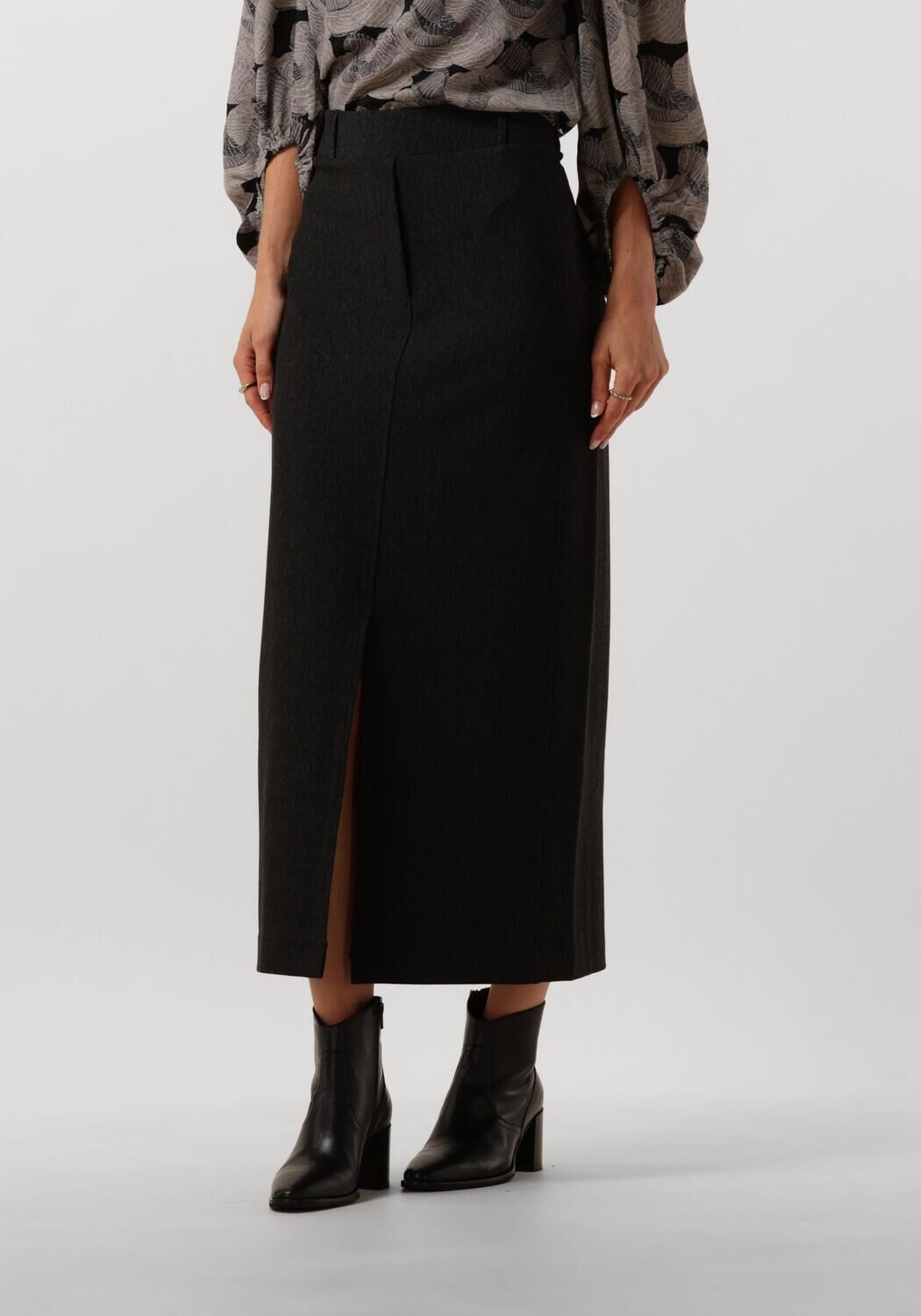 JANSEN AMSTERDAM Dames Rokken Hvm682 Rok Daisy Antraciet