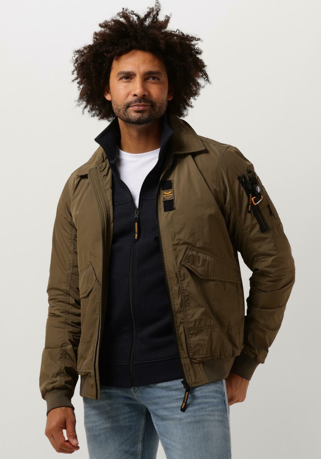 PME LEGEND Heren Jassen Bomber Jacket Glazer Flighter Donkergroen