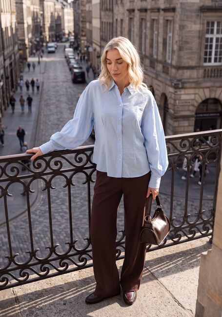 Blauwe MSCH COPENHAGEN Blouses MSCHSELMA SHIRT - large
