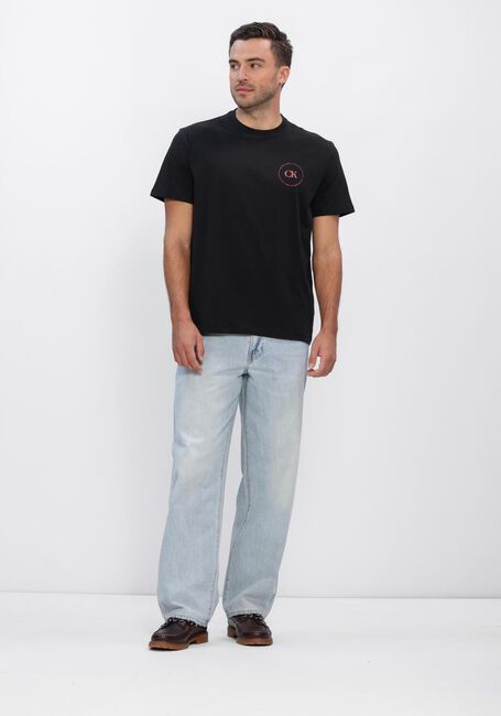 Zwarte CALVIN KLEIN T-shirt 30S EU WHOLESALE JEANS GRAPHICS - large