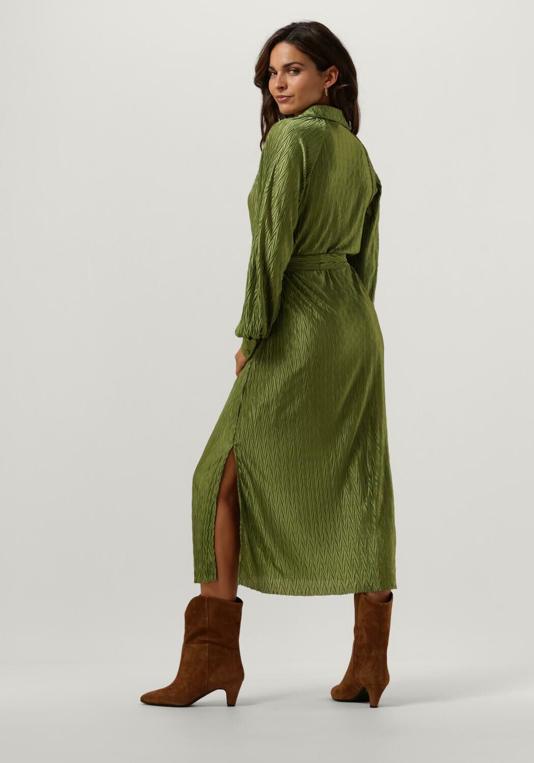 Groene midi jurk sale