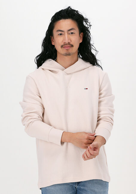 Creme TOMMY JEANS Sweater TJM WAFFLE HOODED SNIT - large