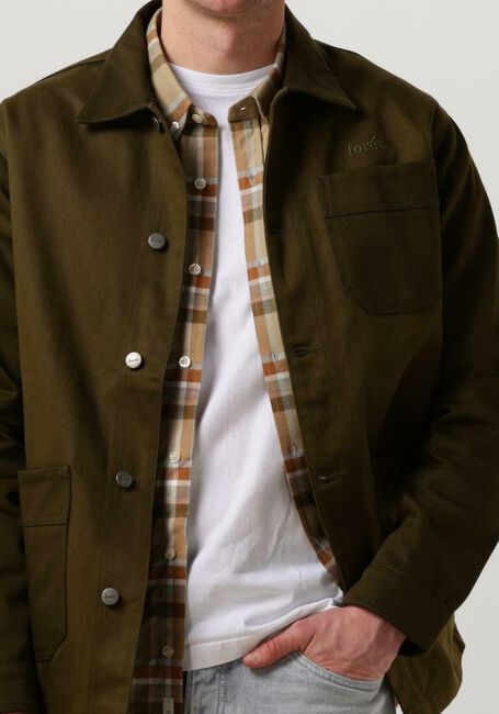 Olijf FORÉT Overshirt RANGE JACKET - large