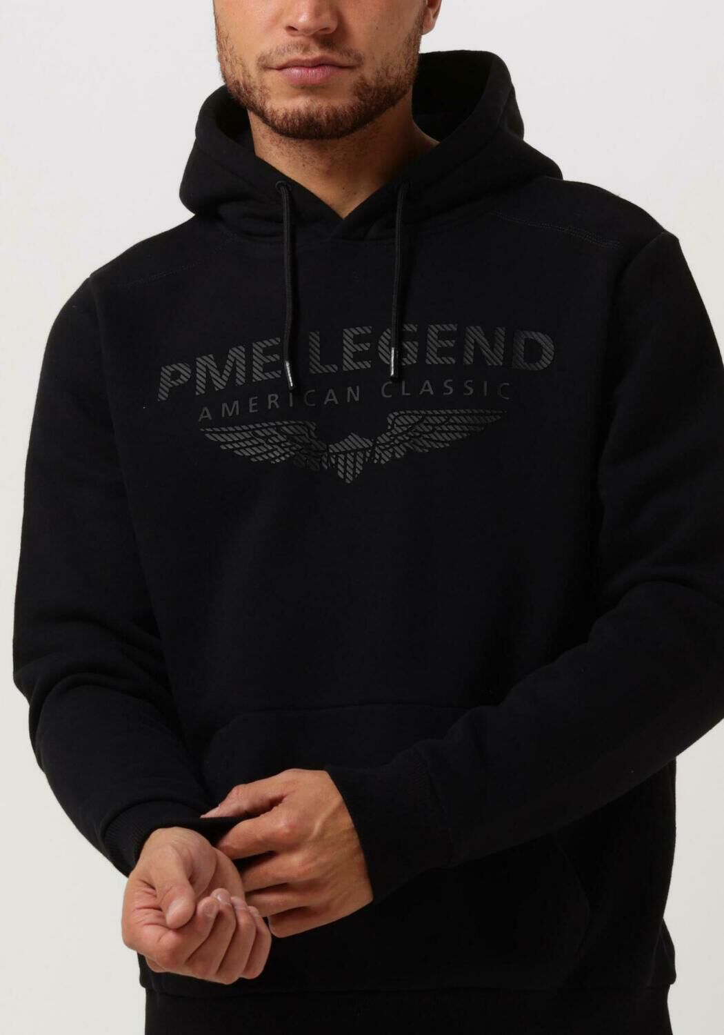 zwarte pme legend sweater hooded soft brushed fleece