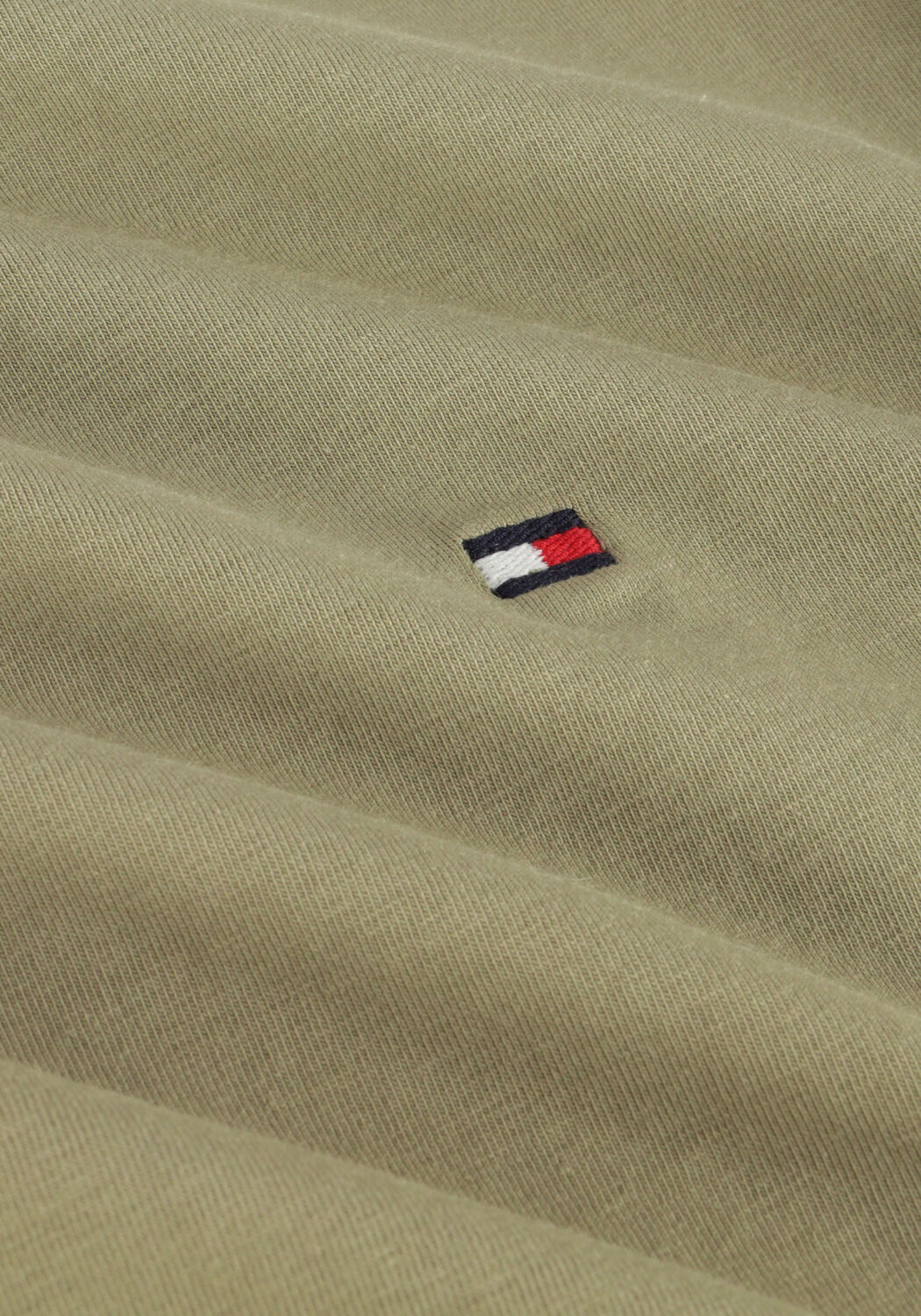 Olijf TOMMY HILFIGER T-shirt STRETCH SLIM FIT TEE - large