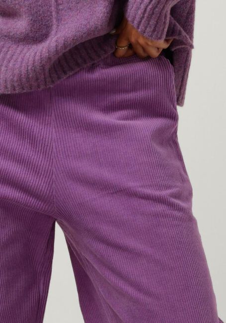 Paarse CIRCLE OF TRUST Pantalon LOIS WIDE LEG RIB - large