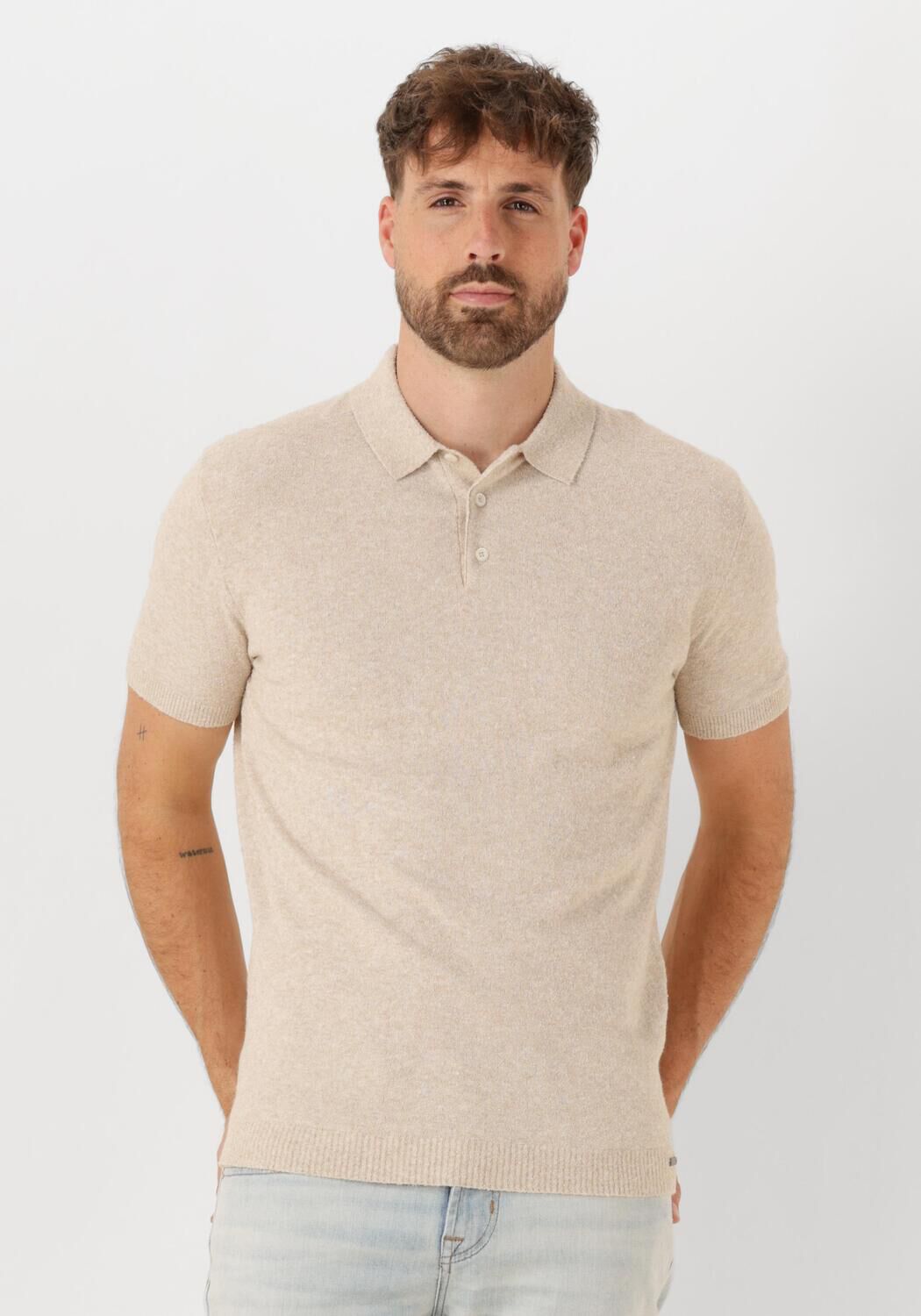GENTILUOMO Heren Polo's & T-shirts Polo Ss K2015-273 Beige