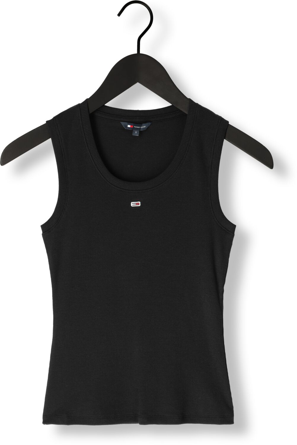 TOMMY JEANS Dames Tops & T-shirts Tjw Essential Rib Tank Ext Zwart