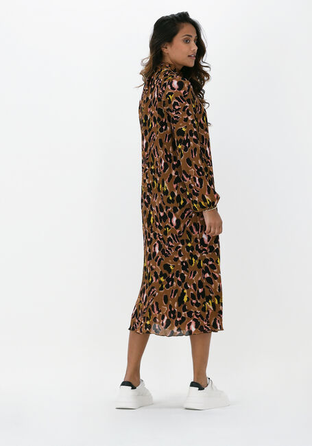 Bruine Y.A.S. Midi jurk YASPIPPA LS MIDI DRESS S. - large