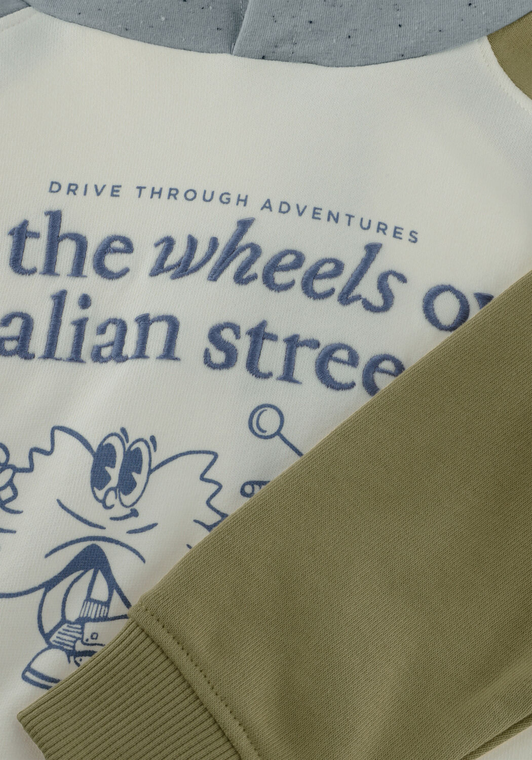 Multi DAILY7 Sweater HOODIE CONTRAST SWEAT - large