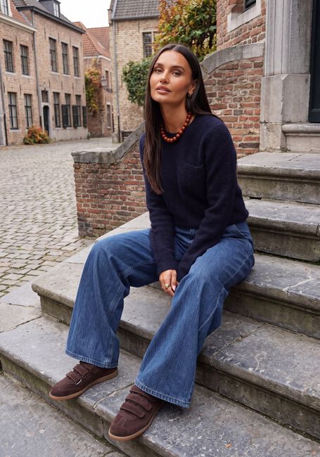 Donkerblauwe BY-BAR Trui POLLY PULLOVER - large