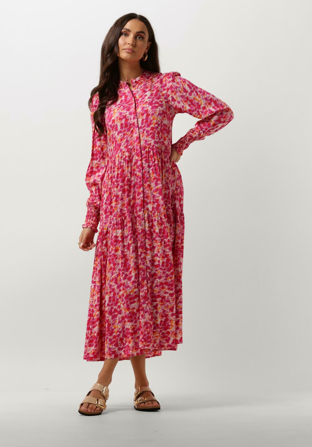 Y.A.S. Dames Jurken Yasalira Ls Long Shirt Dress S. Roze