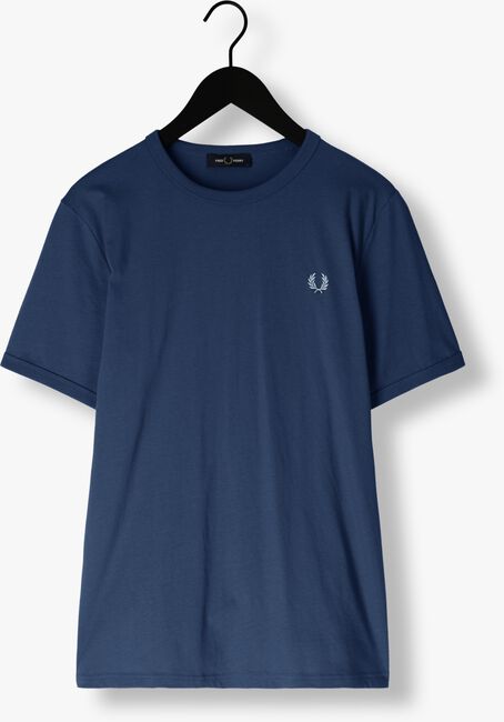 Blauwe FRED PERRY T-shirt RINGER T-SHIRT - large