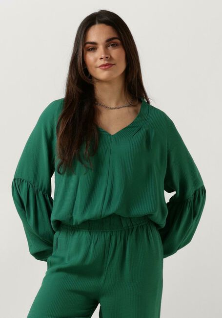 Groene BY-BAR Blouses VIENNA SATIN BLOUSE - large
