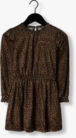 Camel MOODSTREET Mini jurk VELOURS LEOPARD DRESS - medium