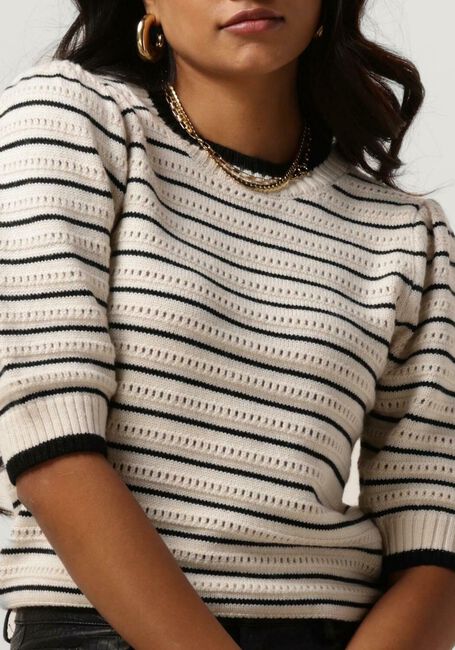 Gebroken wit NEO NOIR Trui SIDRA STITCH KNIT BLOUSE - large