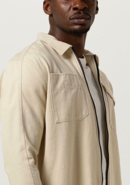 Beige PME LEGEND Overshirt LONG SLEEVE SHIRT TENCEL BLEND - large