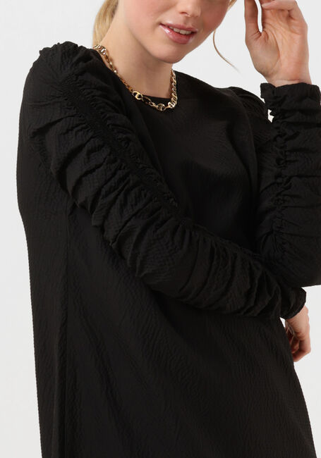 Zwarte NOTES DU NORD Midi jurk EVE MIDI DRESS - large