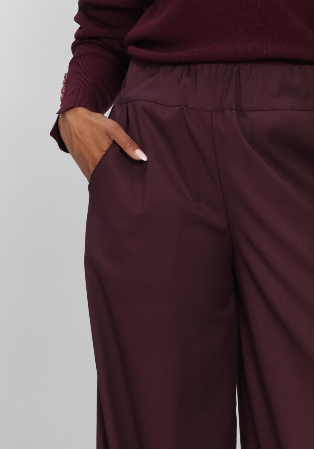 Bordeaux NUKUS Wijde broek LIEVE PANTS - large