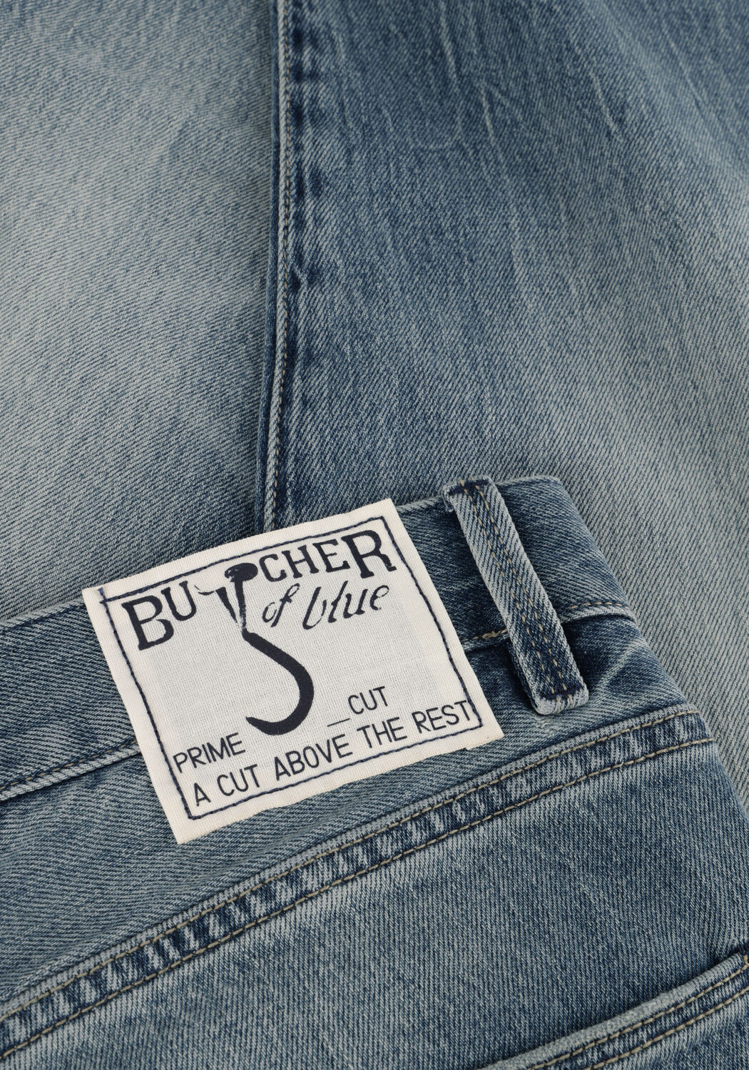 Lichtblauwe BUTCHER OF BLUE Straight leg jeans STOCKTON LOOSE VINTAGE - large