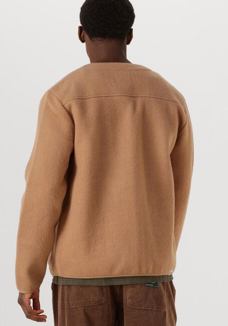 Camel ANERKJENDT Overshirts AKSIGURD BOILED WOOL - large