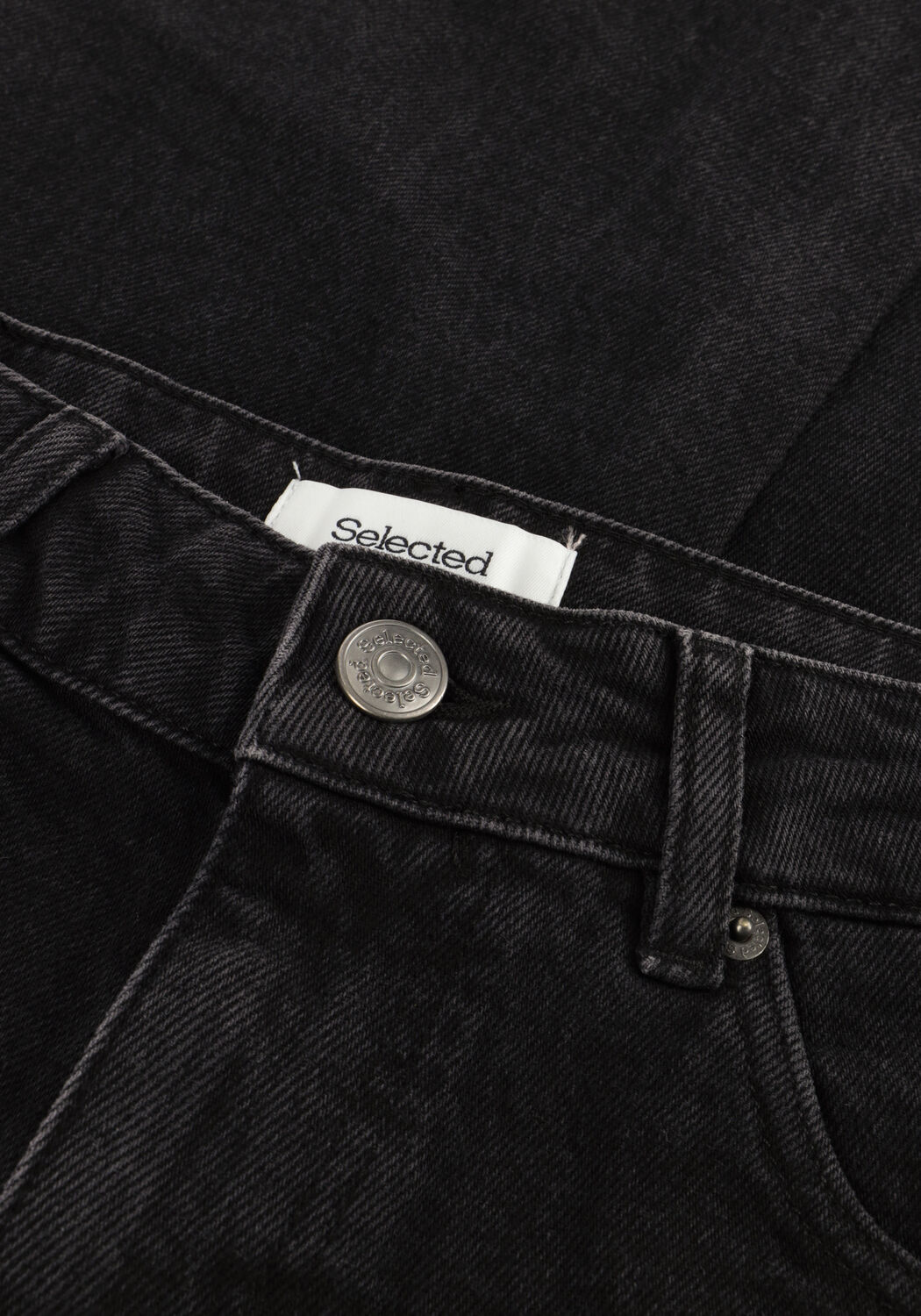 Zwarte SELECTED WOMEN Slim fit jeans SLFSLIM BEA-KORI MW JEANS - large