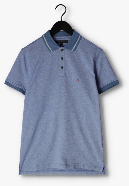 Donkerblauwe TOMMY HILFIGER Polo PRETWIST MOULINE TIPPED POLO - large