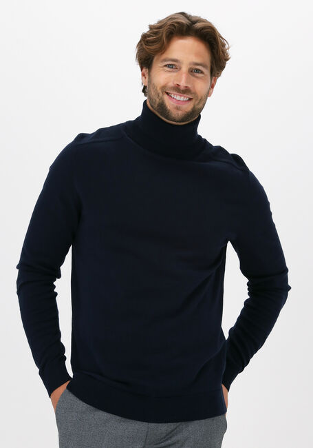 Donkerblauwe SELECTED HOMME Coltrui BERG ROLL NECK - large