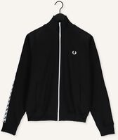 Zwarte FRED PERRY Vest TAPED TRACK JACKET Zwarte FRED PERRY Vest TAPED TRACK JACKET - medium