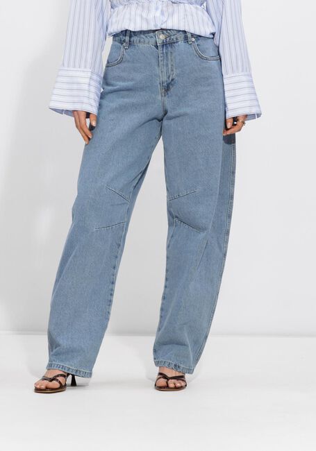 Lichtblauwe NEO NOIR Wide jeans ALANNAH D PANTS - large