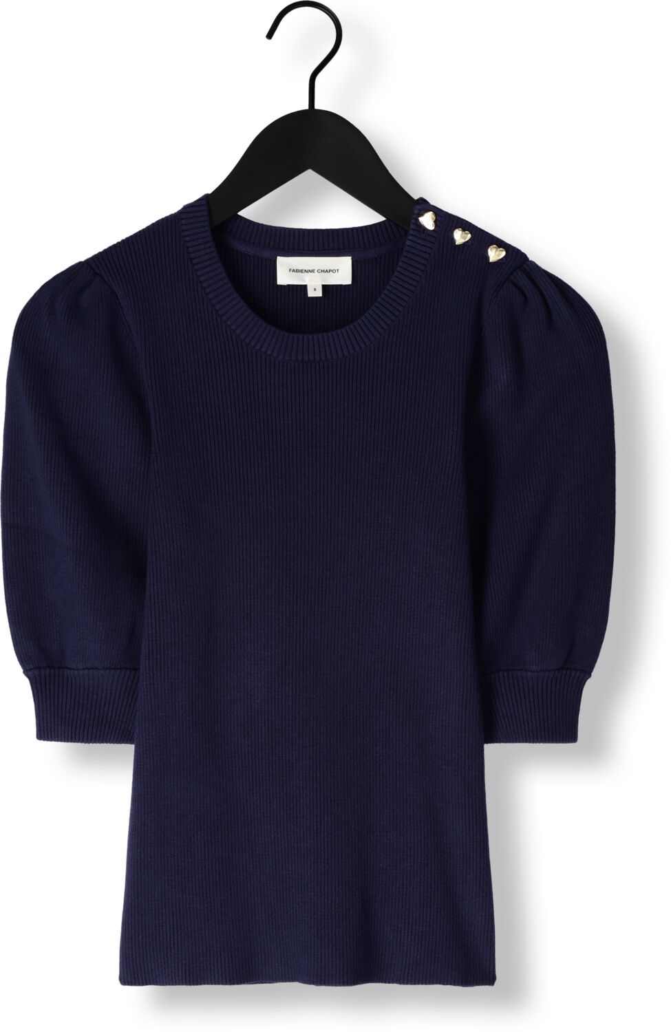 FABIENNE CHAPOT Dames Truien & Vesten Lillian Short Sleeve Pullover Donkerblauw