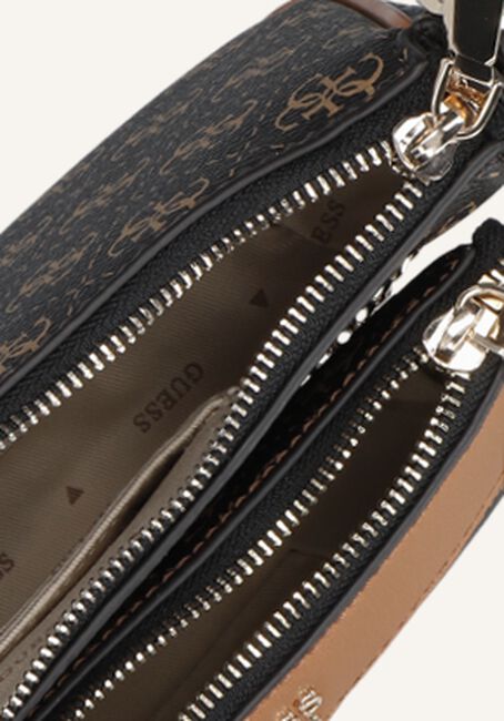 Bruine GUESS Schoudertas KASINTA DOUBLE ZIP POUCH Bruine GUESS Schoudertas KASINTA DOUBLE ZIP POUCH - large