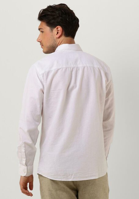 Witte SELECTED HOMME Klassiek overhemd SLHSLIMNEW-LINEN SHIRTS LS CLASSIC W - large