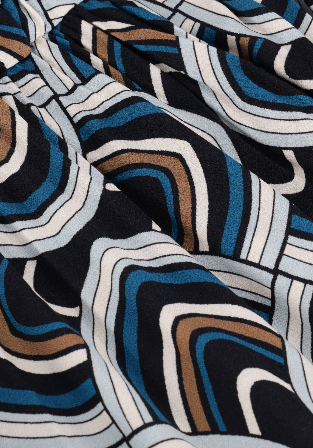 Blauwe DEA KUDIBAL Maxi jurk ADINA (V) - DRESS WITH RUFFLE DETAILS - large