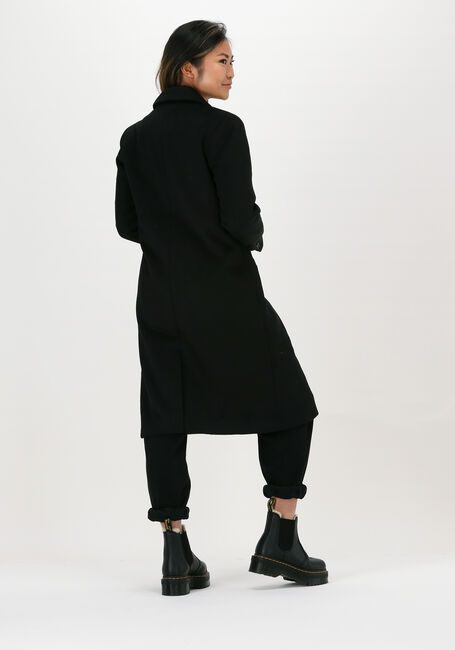 Zwarte OBJECT Mantel LINEA COAT - large