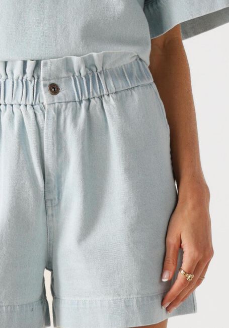 Blauwe BY-BAR Shorts LEON BLEECHED DENIM SHORT - large
