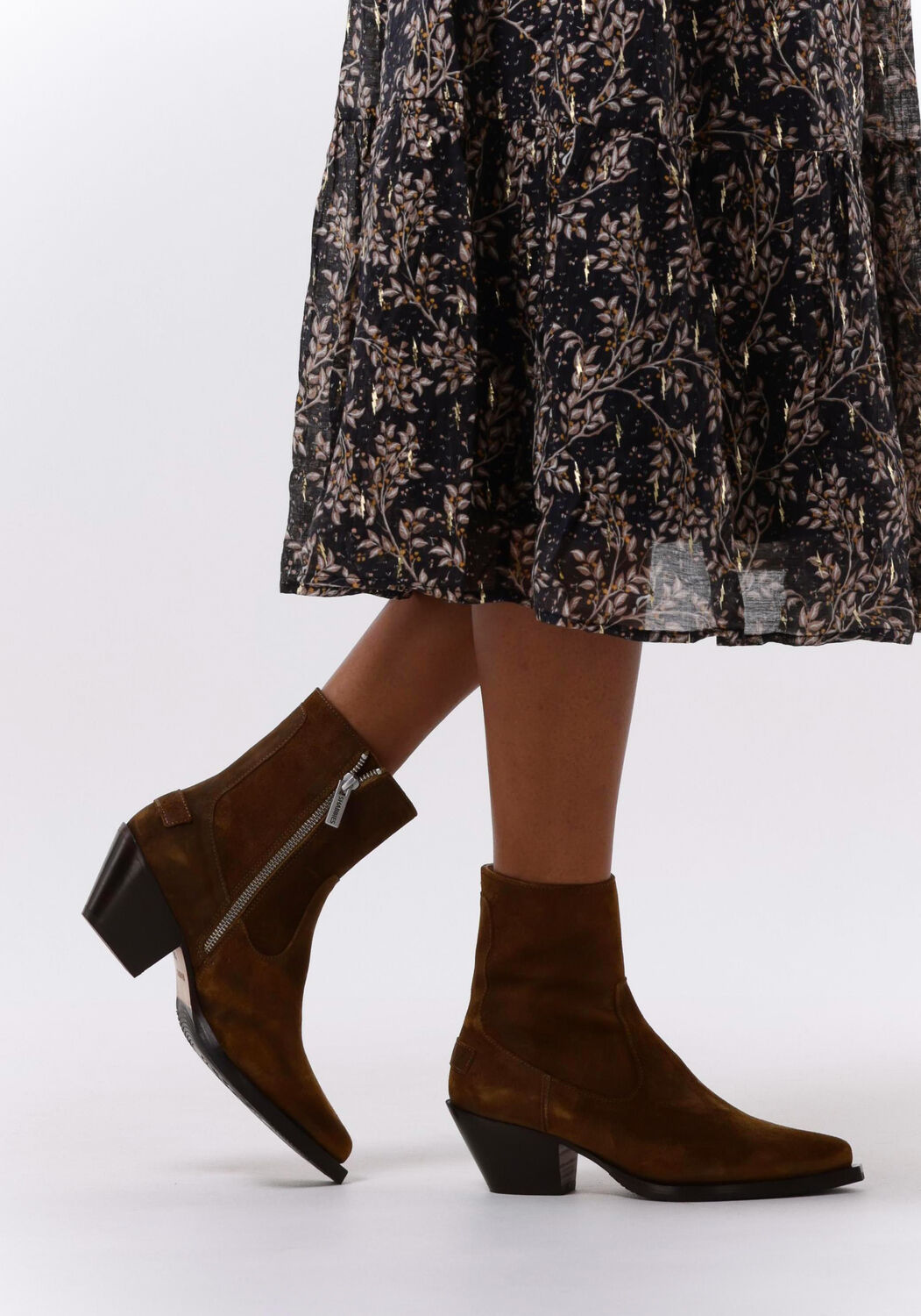 Bruine SHABBIES Enkellaarsjes 182020399 - large