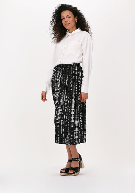 Zwarte SIMPLE Midirok WOVEN SKIRT - large