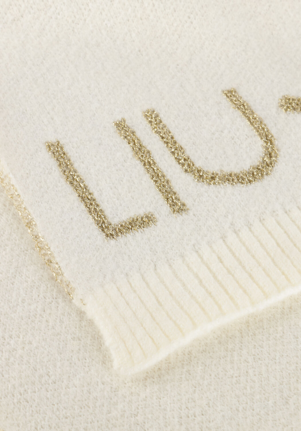 Beige LIU JO Sjaal SCIARPA LOGO LUREX - large