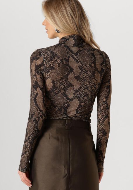 Taupe Y.A.S. Coltrui YASWOOLA LS HIGH NECK TOP - large