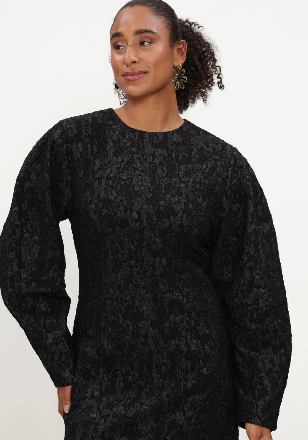 Zwarte NOTRE-V Mini jurk NV-IZABEL - large